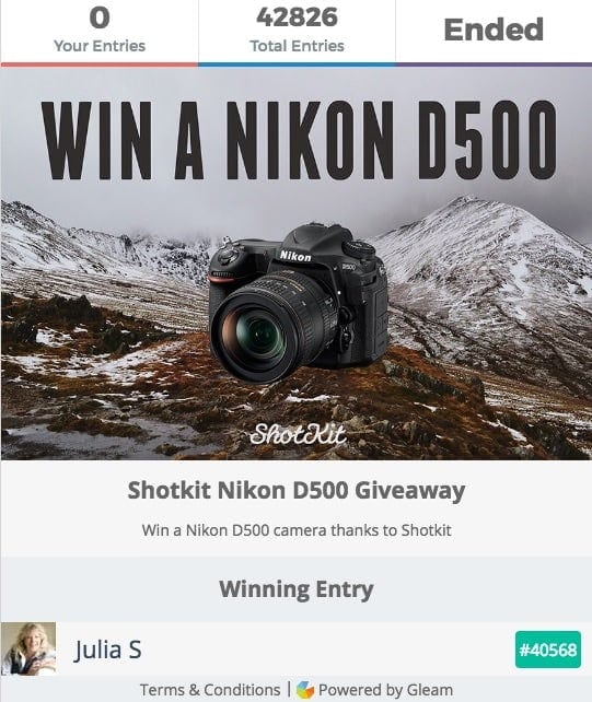 Nikon giveaway