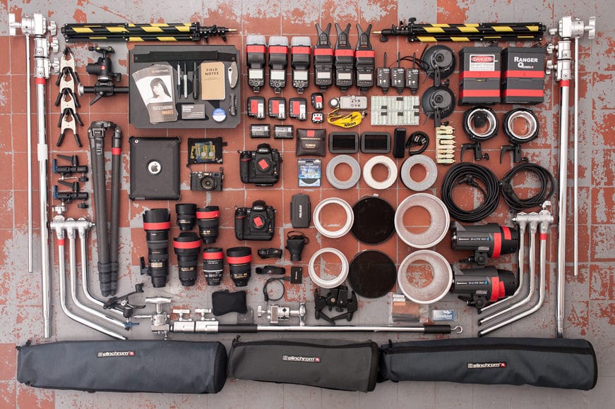 commercial photographer camera gear