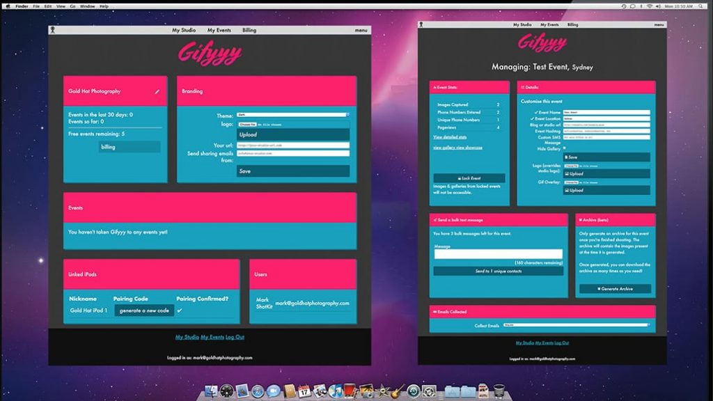 Gifyyy Review - iPad app screens