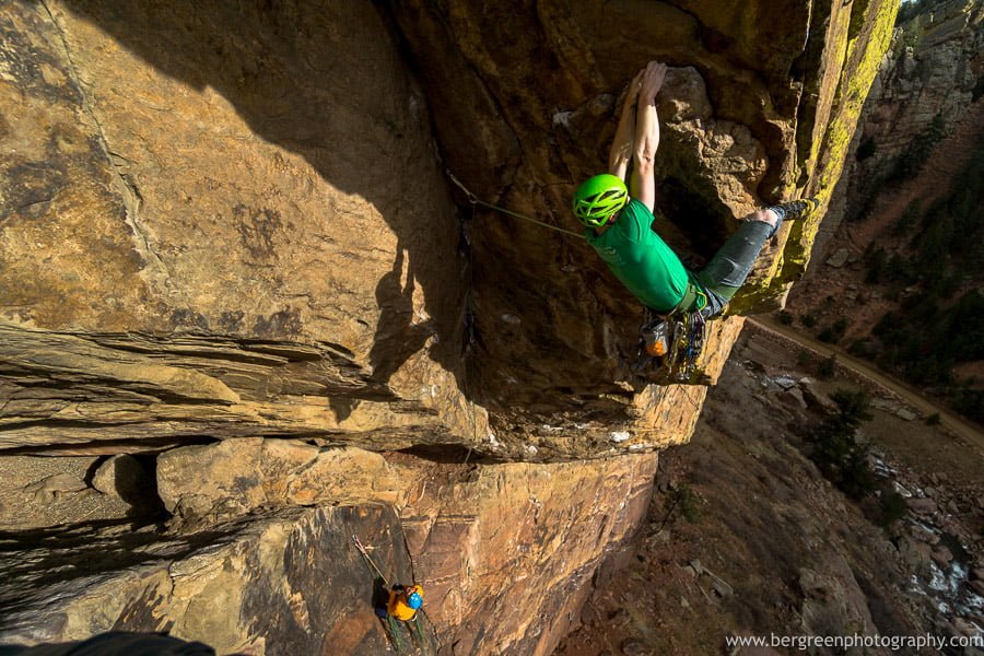rock climber in colorado