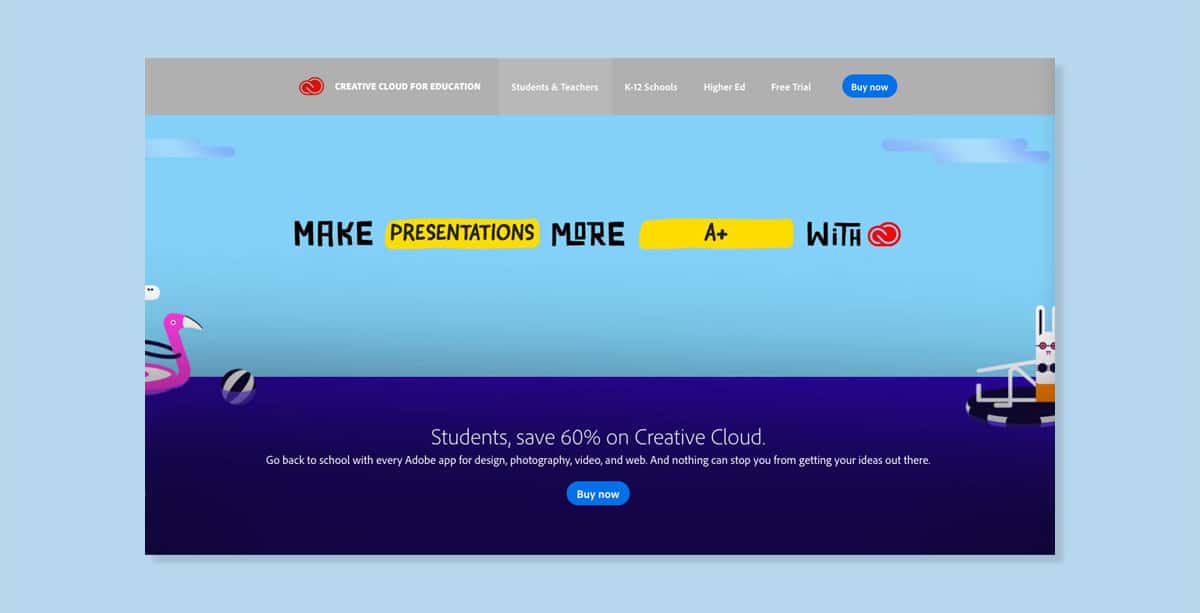 adobe creative cloud for windows/mac,1-year student & teacher
