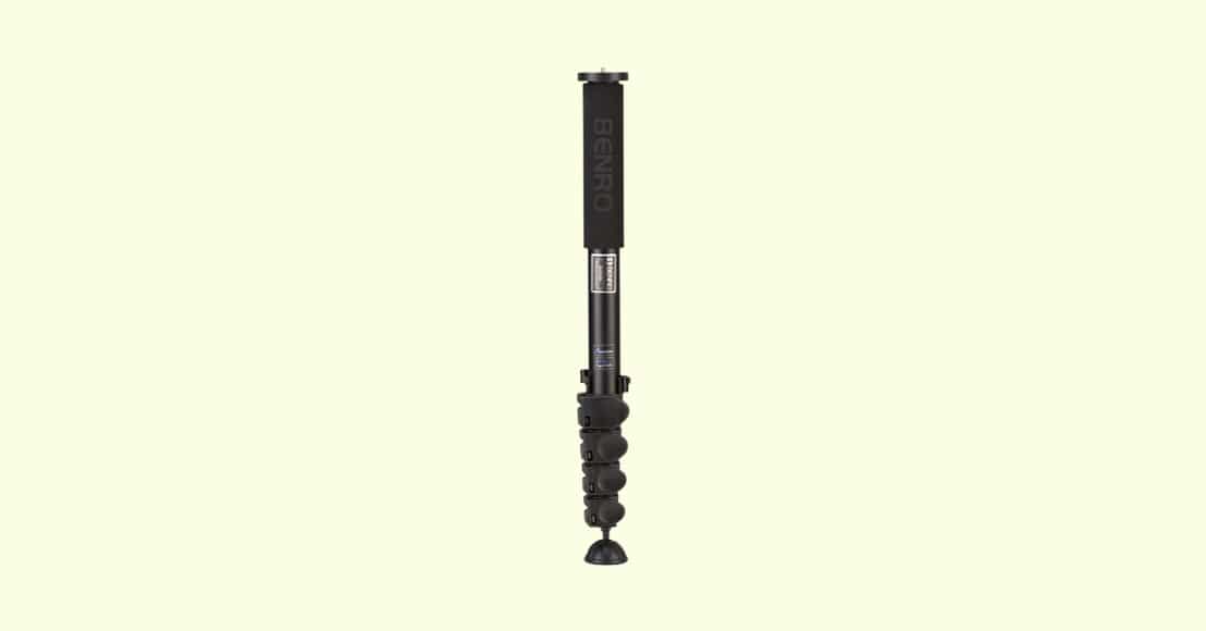best monopods with multiple leg sections, video head option, foam grip, multiple tripod features and sturdy base. Not a video monopod but can be used like that.