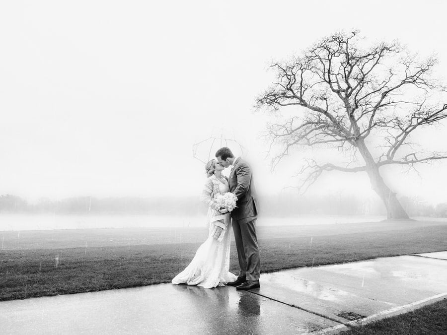 Black & white bride and groom shot taken with Olympus OM-D Mark II