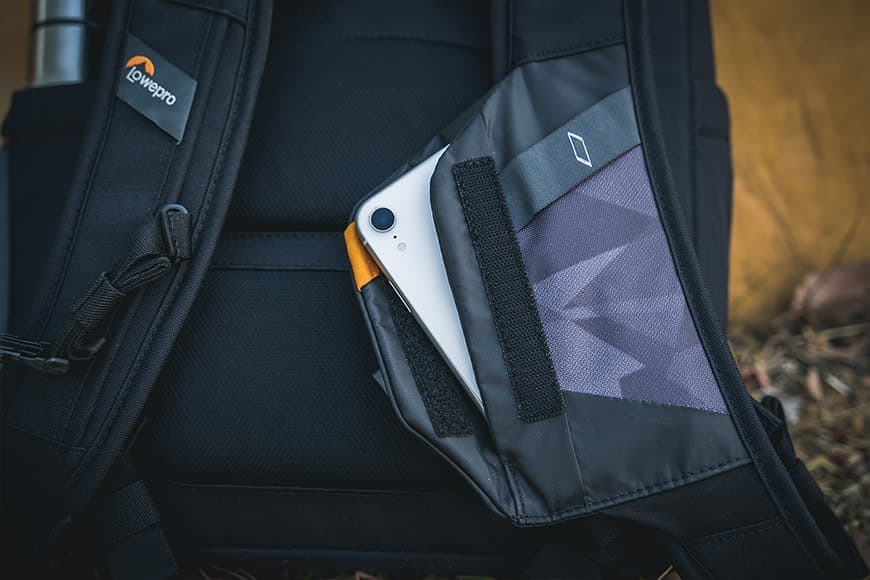 This external phone pouch is handy if you're running around like a mad man and likely to drop your device