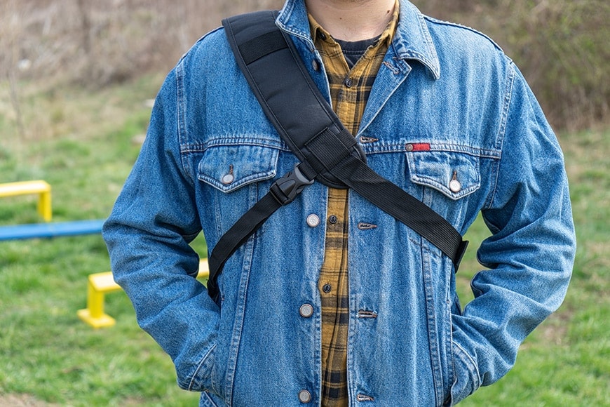 Front view of the Altura Sling backpack