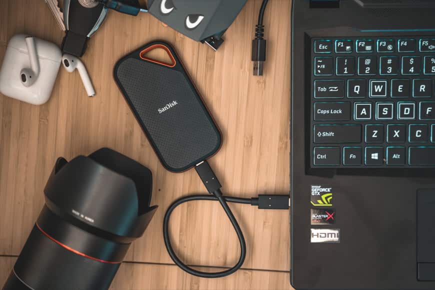 The SanDisk Extreme PRO Portable SSD is great for both work and play! Blistering fast transfers for all your data needs.