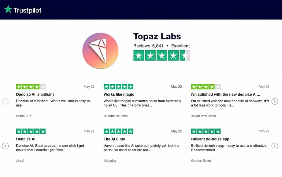 Topaz Denoise AI Reviews