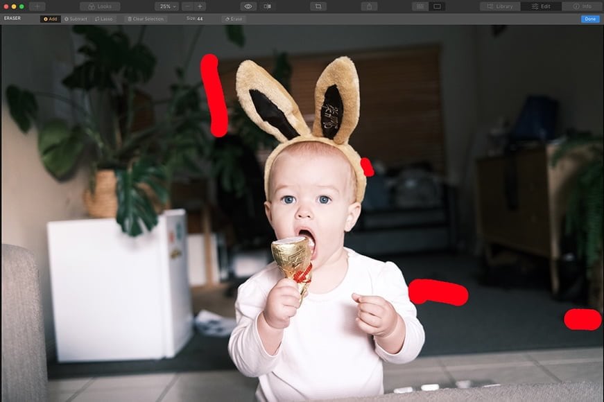remove objects from photos without use of clone stamp