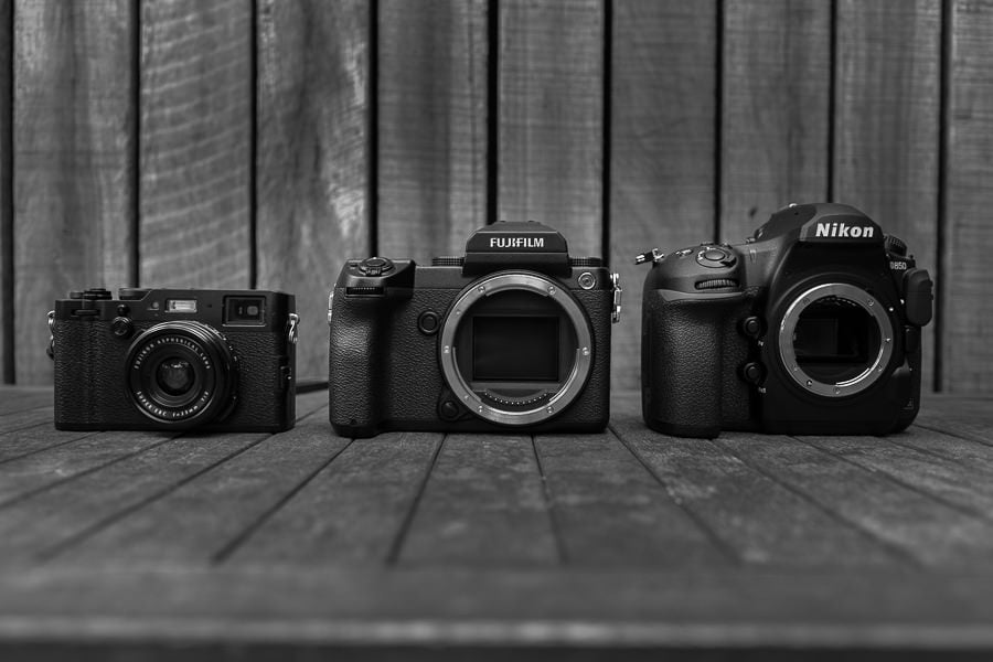 Camera makers: Fujifilm mirrorless APS-C, mirrorless medium format, Nikon full-frame DSLR