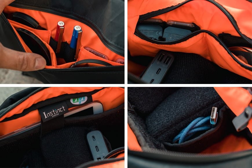 There are lots of considered storage pockets and pouches littered throughout the Instinct X-Pac Pro Camera Sling Bag