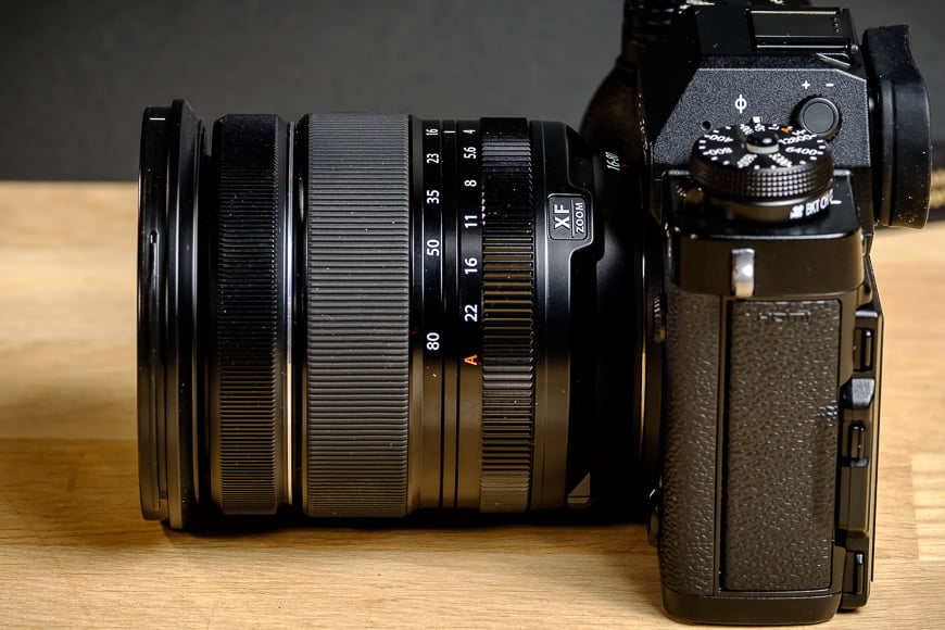 Fujinon 16-80mm f/4 review: the lens balances well on any of the flagship Fuji X Series bodies.