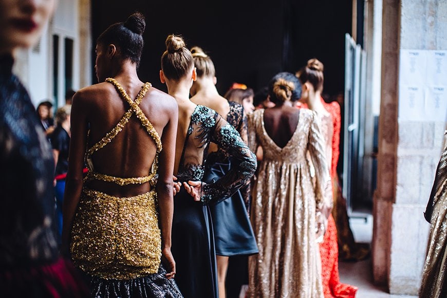 Dresses backstage. All rights reserved Tania Braukamper.
