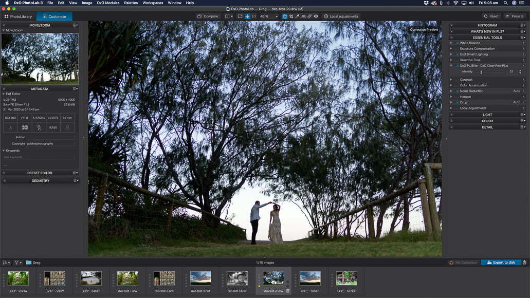 PhotoLab 3 features a ClearView tool for reducing atmospheric haze and increasing contrast naturally.