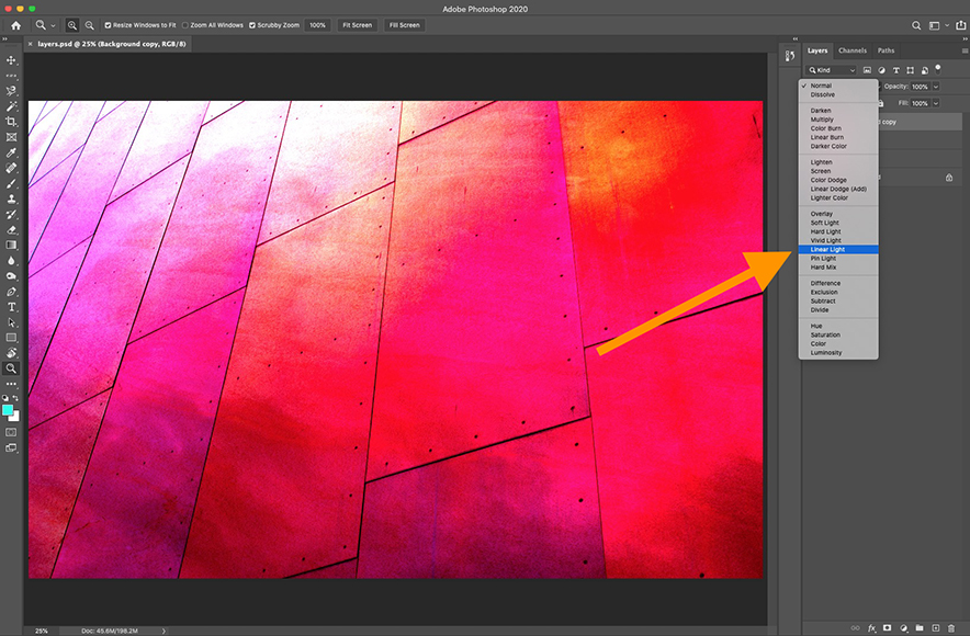 how to blend colors in photoshop cc