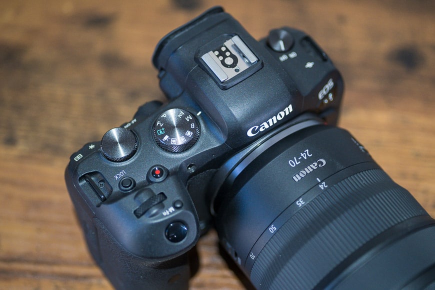 Canon EOS R6 controls are intuitive and accessible.