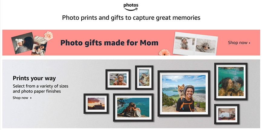 Amazon photo prints and gifts
