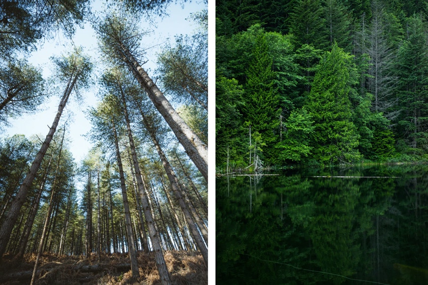 How length of the lens affects landscape photography