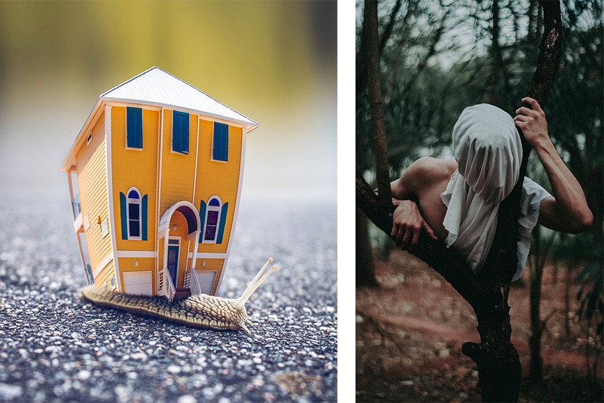 Surreal photography examples of visual metaphors and fantasy