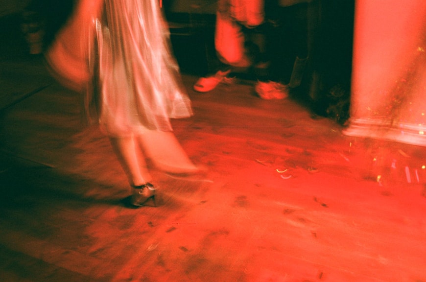 Picture of people dancing with motion blur