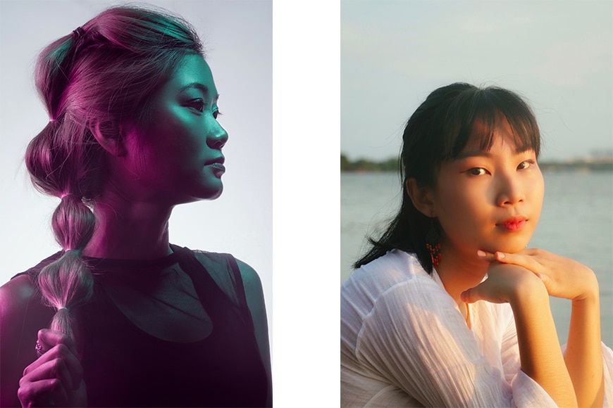Using effective lighting for female portraits