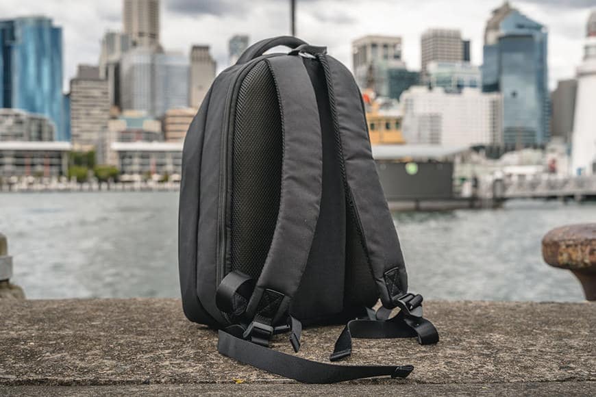 Heaps of padding on the back of the GearPack and thick padding on the shoulder straps means day long comfort.