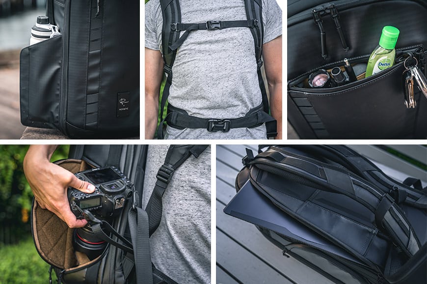 From multiple grab handles, pockets, and straps - the McKinnon Camera Pack has plenty of them!