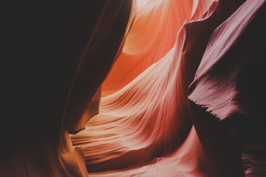 Swirling canyons landscape image
