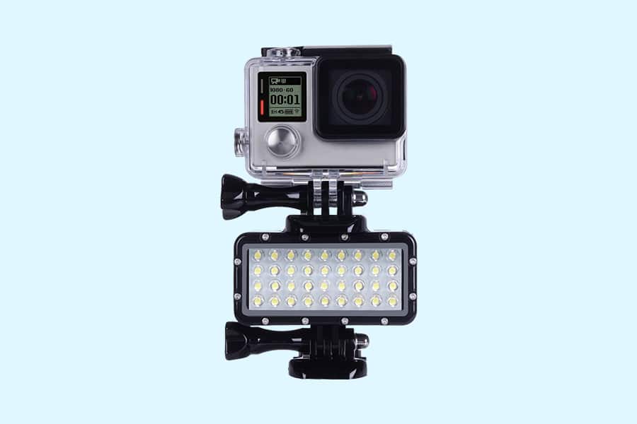 Suptig High Power Waterproof Action Camera Flashlight