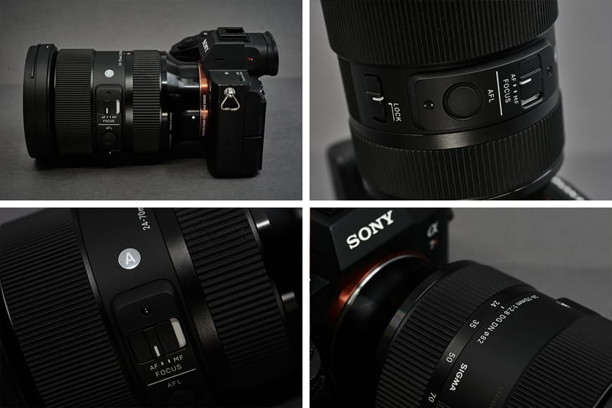 multiple photos of Sigma zoom lens