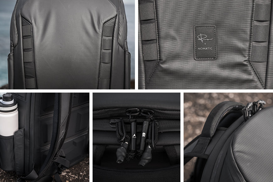 The McKinnon Camera Backpack is equipped with Nomatics standard issue top end materials