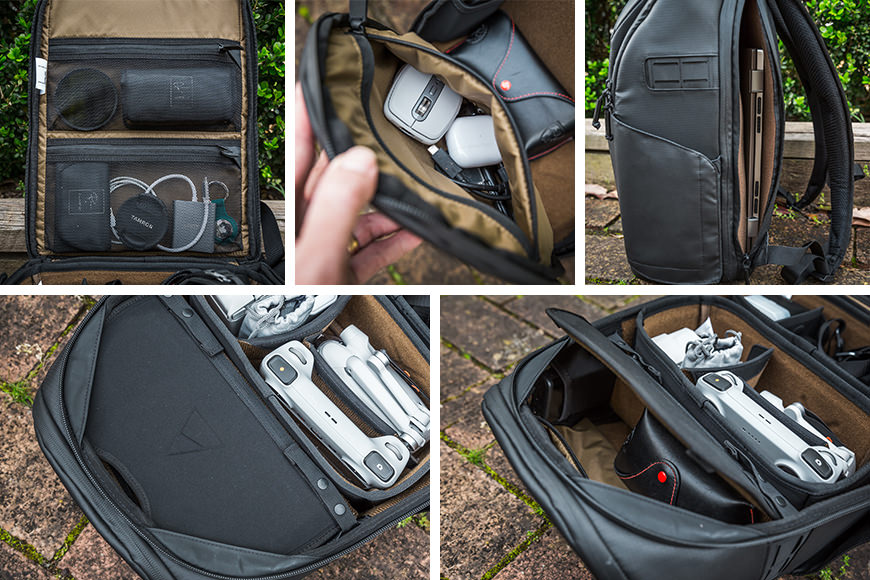 Your gear is always within easy access while stored inside the McKinnon Camera Backpack