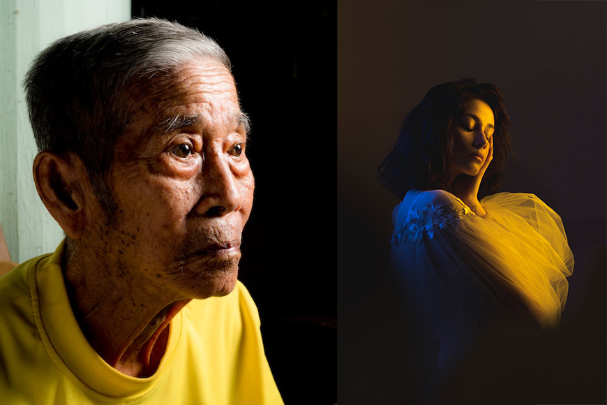 Short side light examples in portraiture