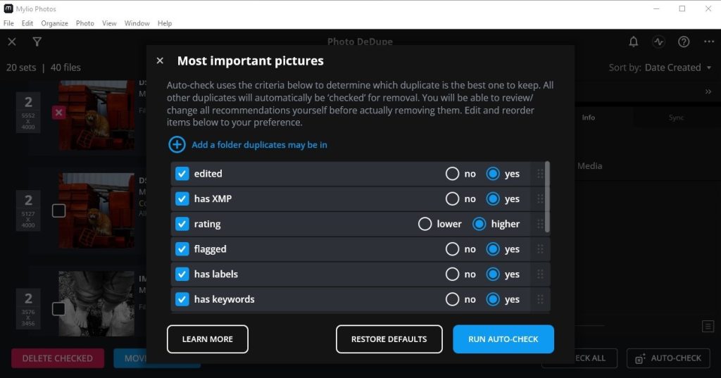 Save Drive Space and Reduce Clutter with Mylio Photos’ DeDupe Feature