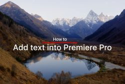 How to add text into Premiere Pro