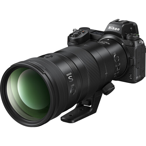 Nikon NIKKOR Z 400mm f/4.5 VR S Lens attached to camera