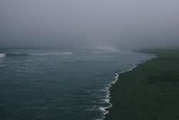 ocean on foggy day