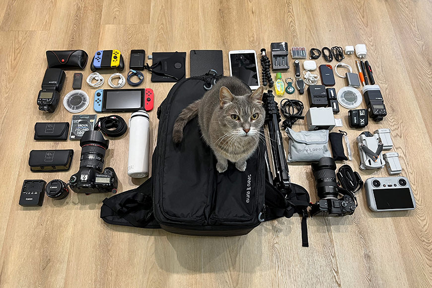 There was still room for more in the Kiboko V2.0 30L Camera Backpack, but not enough for the cat.