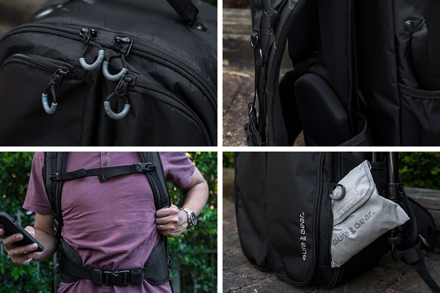 The Kiboko V2.0 range has comfortable padding, smooth zippers with large pulls, sternum and waist strap, and included rain fly!