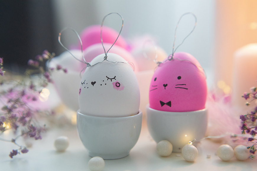 Decorated easter eggs