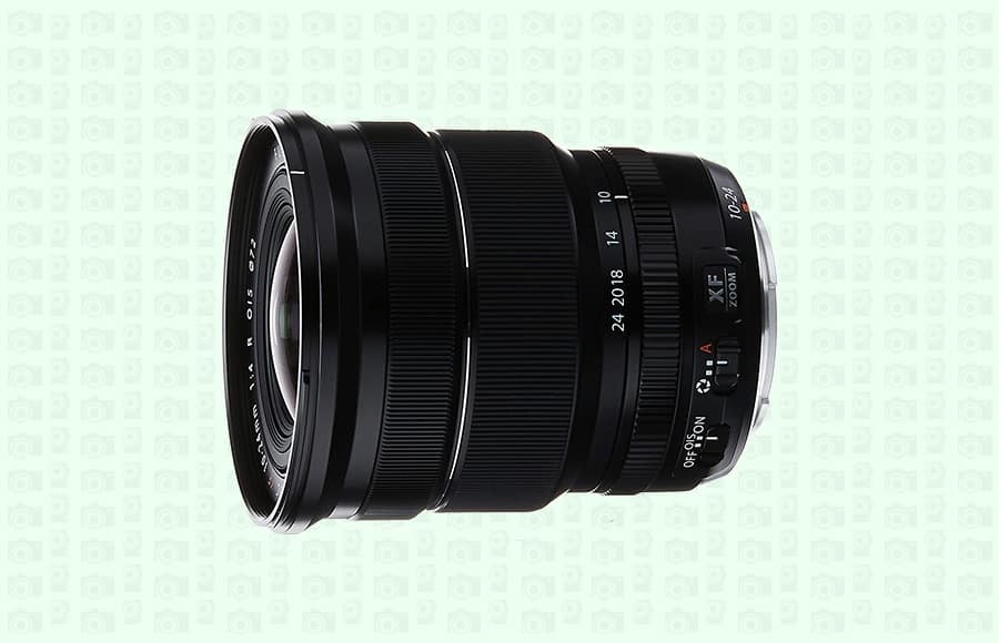 a close up of a camera lens on a white background.