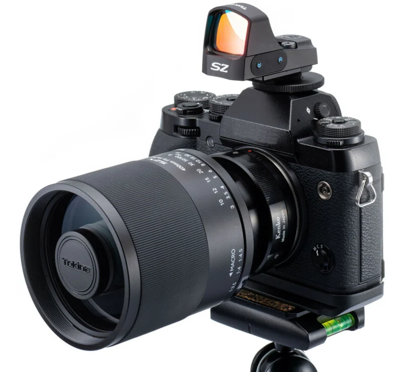camera with laser dot attachment