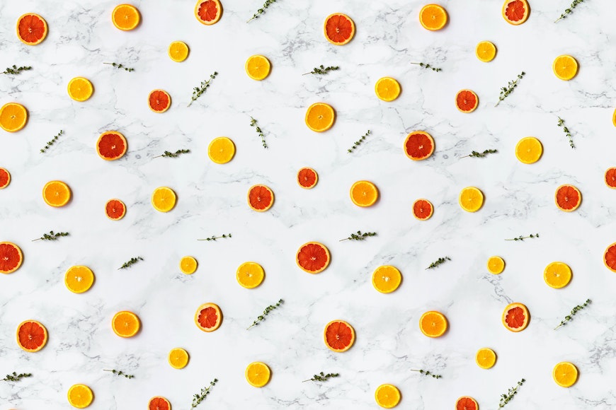 Citrus fruit patterns