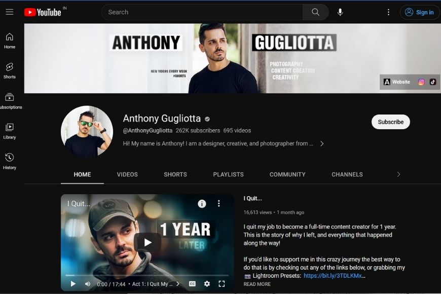 anthony guillotta on youtube.