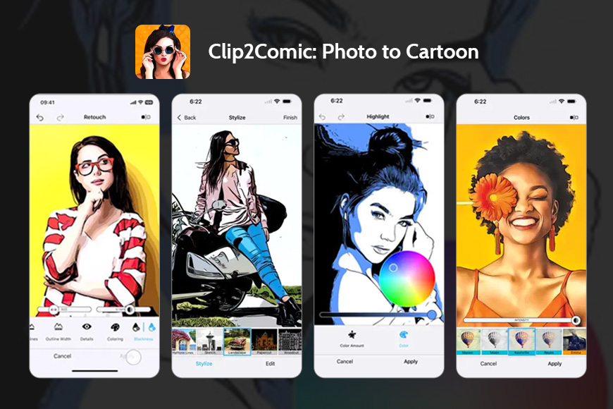 clip2comic photo to cartoon app screenshot.