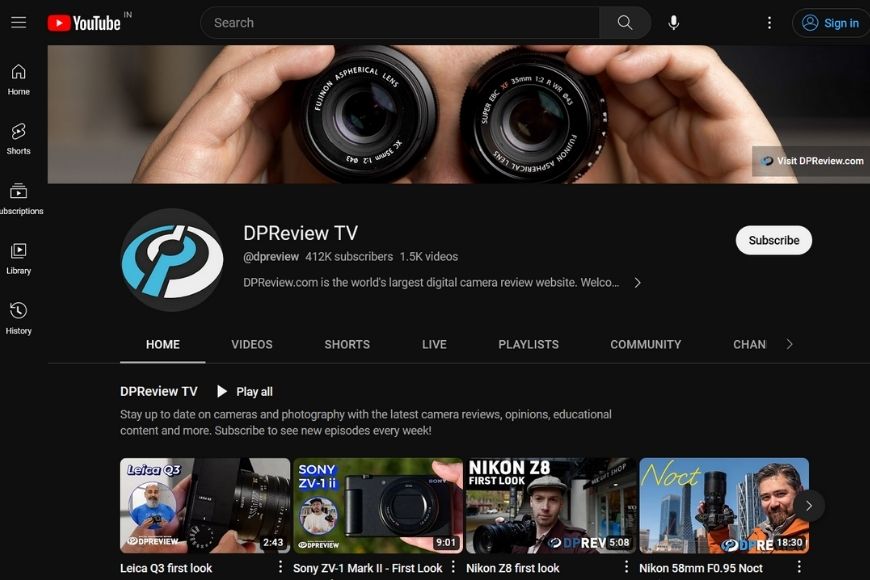 DPReview TV on youtube