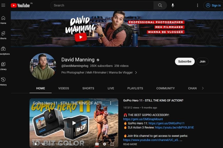 David Manning on youtube