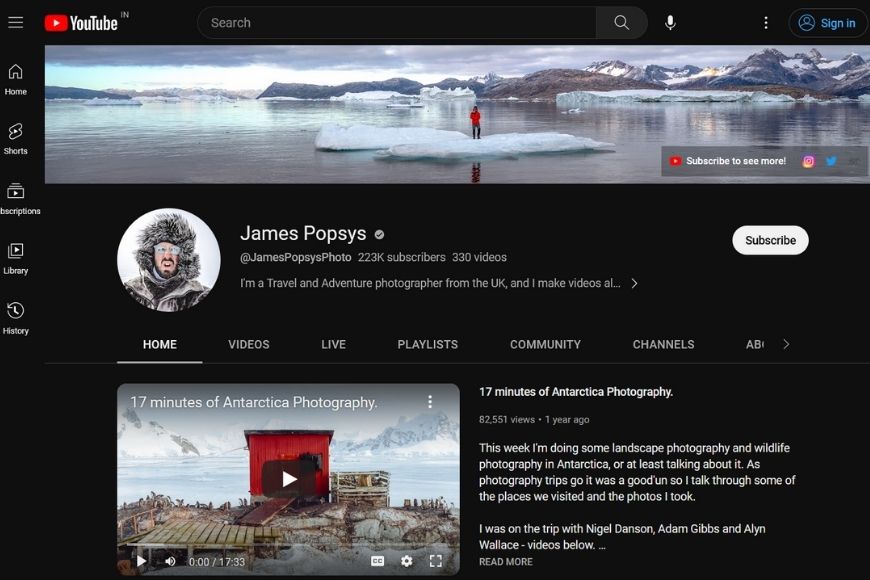 James Popsys' youtube page 