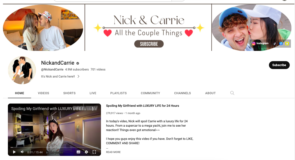 Nick and Carrie vlog 