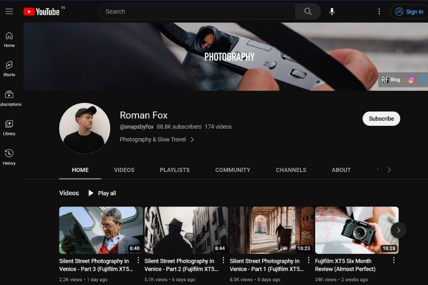 roman fox's youtube channel