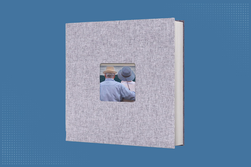 DIY Photo Album Book Simple Linen Self-adhesive Photo Album Retro